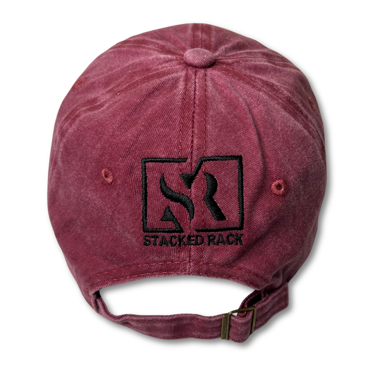 Acid-Wash Baseball Hat (RED)