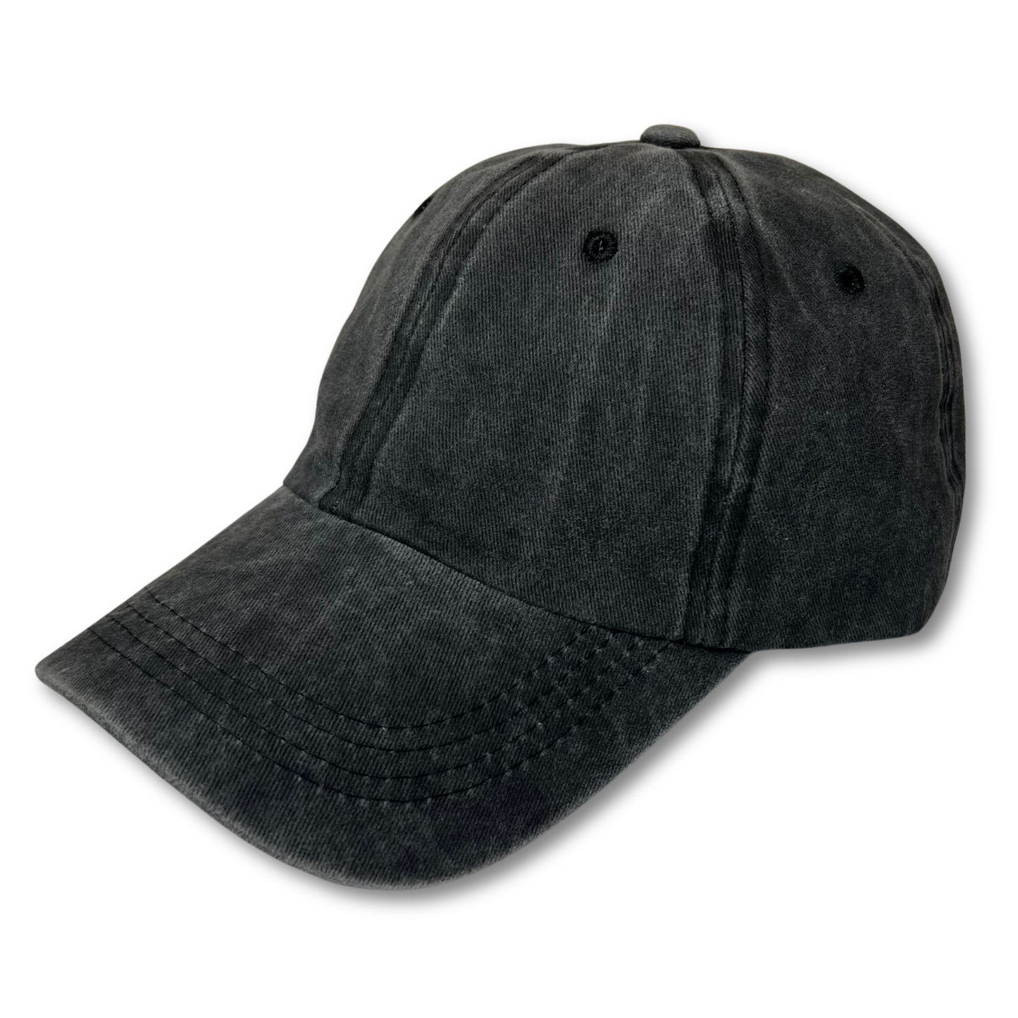 Acid-Wash Baseball Hat (BLACK)