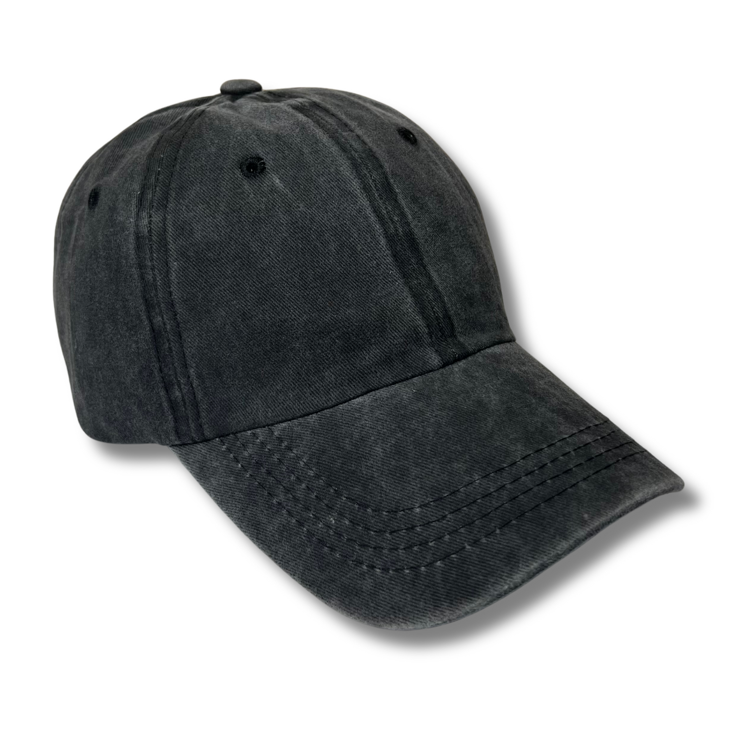 Acid-Wash Baseball Hat (BLACK)