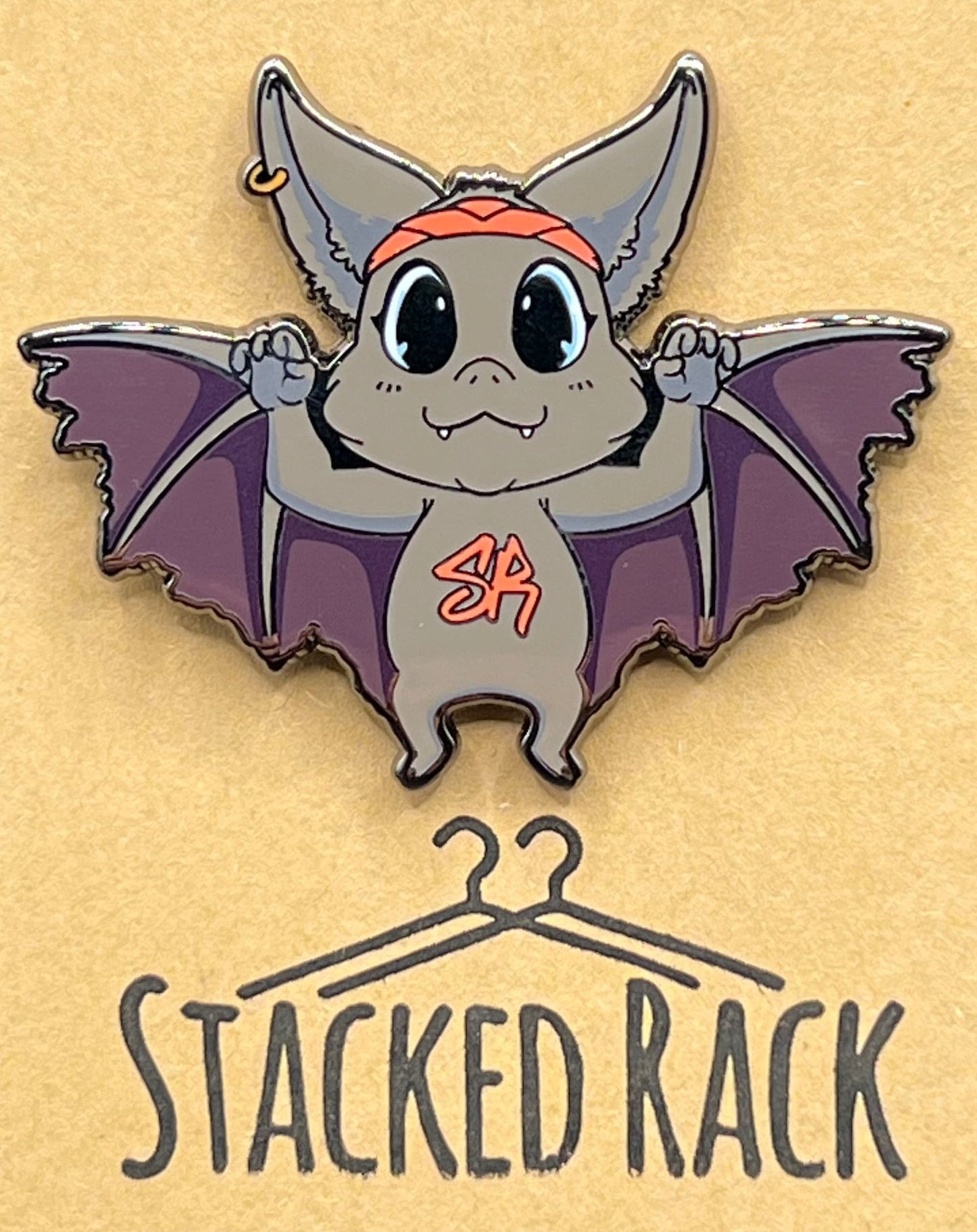 S.R. Bat Mascot Pin