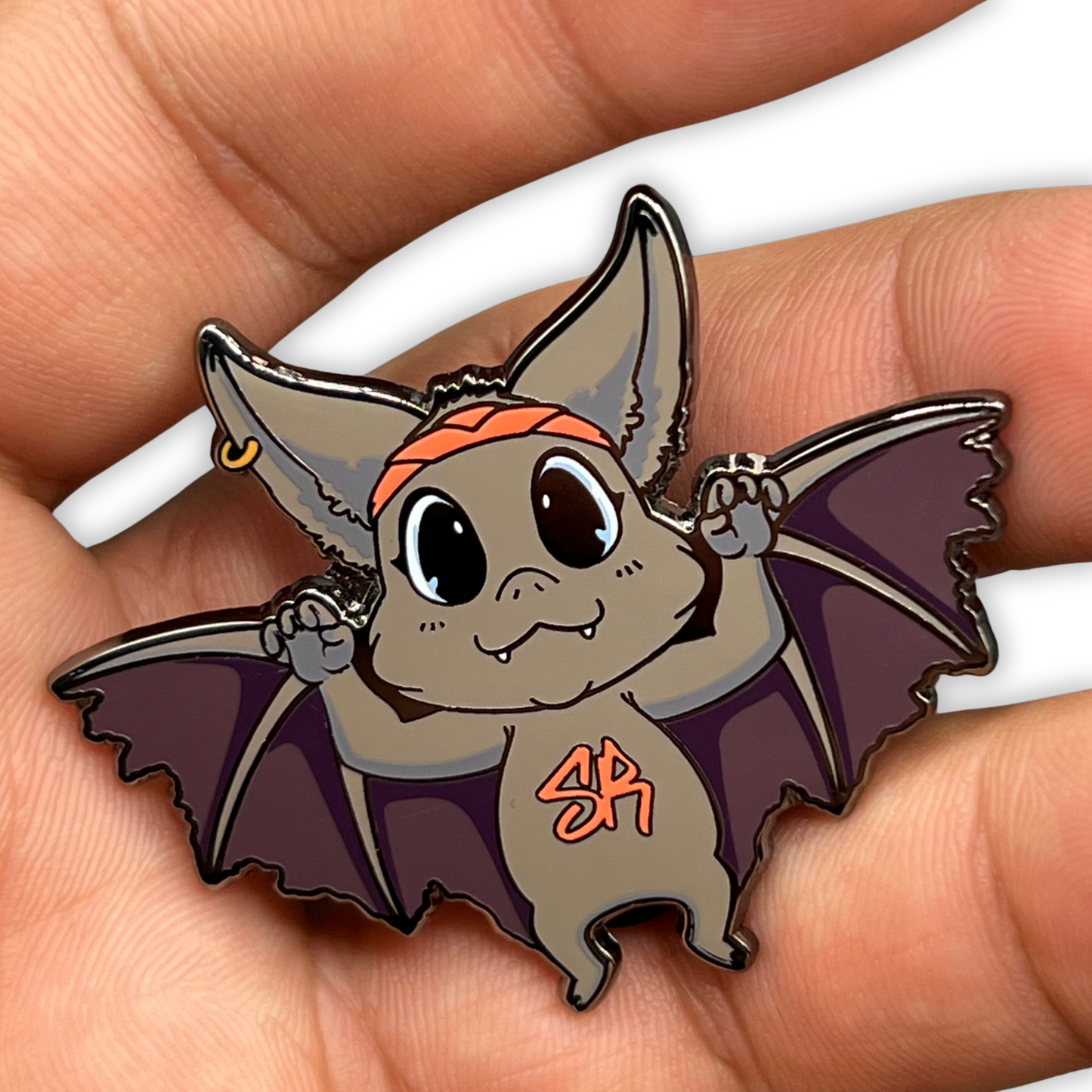 S.R. Bat Mascot Pin